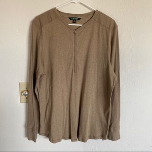 Lauren Ralph Lauren Brown Long Sleeve Top
